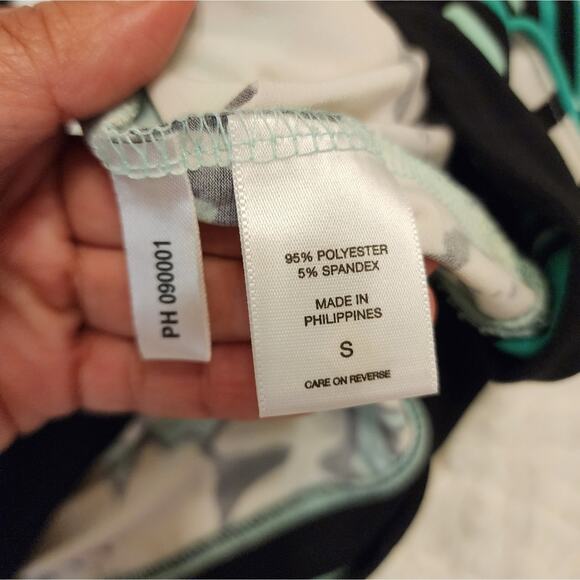 New York and Company Mint Black Belt Tie Floral Easter Spring Dress, Small - Picture 12 of 13